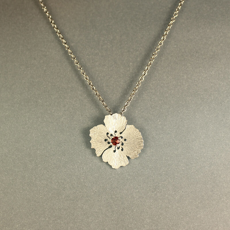 Pendentif Coquelicot