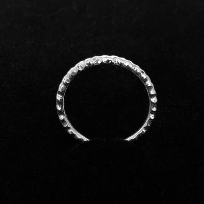 Bague fine limée 3 bords