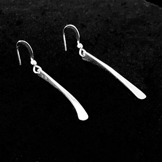 Boucles d'oreilles tige martelée