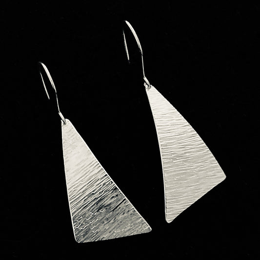 Boucles d'oreilles voiles martelées